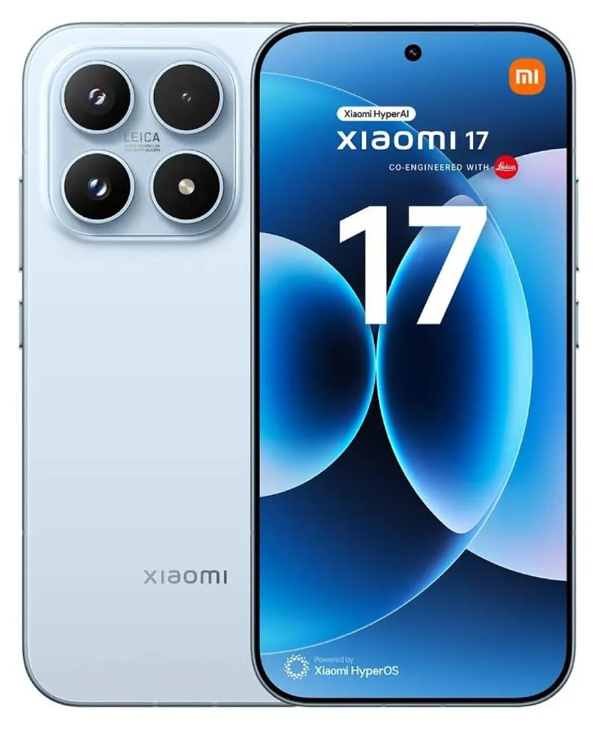 1-3.webp Xiaomi 17 5G-Smartphone, 6,3" OLED, Snapdragon 8 Elite Gen 5, 12 GB RAM, 512 GB, Dreifachkamera mit 50 MP, 6330-mAh-Akku, Ice Blue – Bild 1