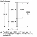Serie 6 Kühl-Gefrier-Kombination, mehrtürig 183 x 90.5 cm Gebürsteter schwarzer Stahl AntiFingerprint, Total No Frost – Bild 14