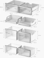 Serie 6 Kühl-Gefrier-Kombination, mehrtürig 183 x 90.5 cm Gebürsteter schwarzer Stahl AntiFingerprint, Total No Frost – Bild 8