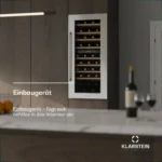 Vinsider 59,2cm 79 Flaschen Einbau-Weinkühlschrank​ 2 Zonen Schwarz – Bild 3