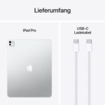 Apple 11" iPad Pro M5, 2 TB: Ultra Retina XDR Display – Nanotexturglas, 12 MP Querformat Frontkamera/12 MP Rückkamera, LiDAR Scanner, WLAN und 5G Mobilfunk – Space Schwarz – Bild 2