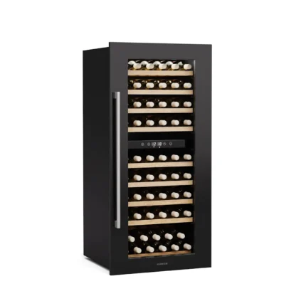 Vinsider 59,2cm 79 Flaschen Einbau-Weinkühlschrank​ 2 Zonen Schwarz